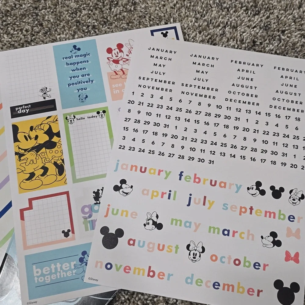 The Happy Planner Disney Mickey Mouse Planner Paper, Accessories & Extension Pck